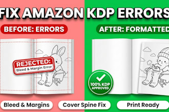 format kdp book interior and fix amazon kdp rejection errors