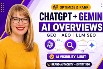 optimize or rank brand on chatgpt, gemini and ai overviews with geo aeo llm seo