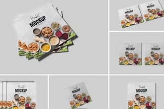 do product packaging kit and product mockup