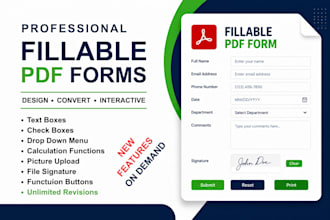 create or convert your document to a fillable PDF form