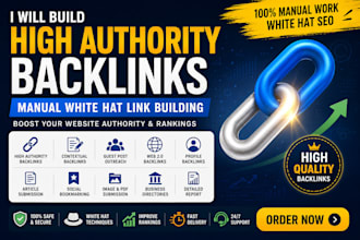 build premium SEO backlinks with manual white hat link building