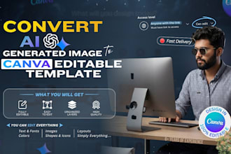 convert ai images into editable canva templates