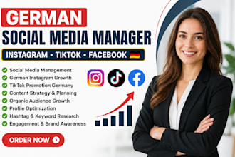 be your german social media manager, german instagram growth, tiktok promotion