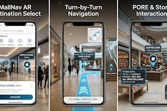 build ar indoor navigation app ar wayfinder app ar navigation app gps app ar app
