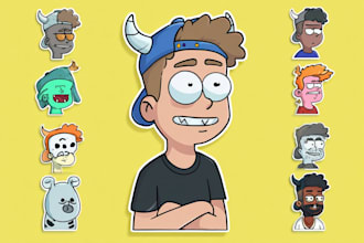 create cute individual stickers for whatsapp telegram