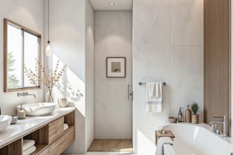 create photorealistic interior design spaces