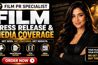 write film press release film pr distribution to increase media visibility