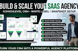 create a gohighlevel snapshot and saas mode setup for your agencies white label