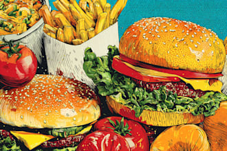 food pop art of your food pop art