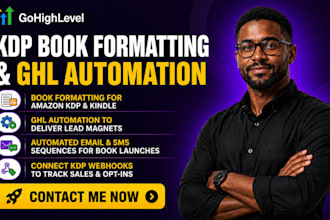 book formatting amazon kindle ebook formatting ghl amazon kdp ghl automation