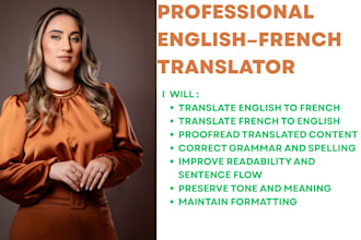 manually translate english to french or french to english