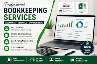 do accounting bookkeeping in tally prime and excel
