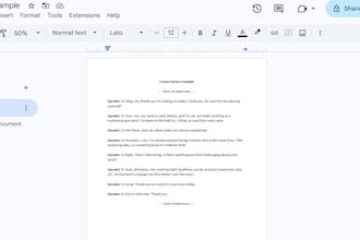 do fast and efficient transcription