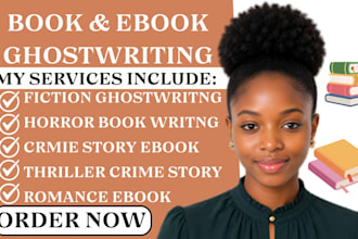 ghostwrite horror crime story thriller fantasy romance ebook fiction story write