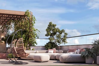 design a photorealistic 3d landscape with execution plans