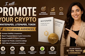 promote your crypto whitepaper, litepaper, token to top web3 audiences