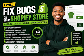 debug and fix shopify liquid, CSS, javascript