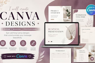design canva PDF workbooks ebooks and worksheets designs