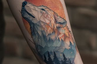 create a tattoo design of tattoo sleeve