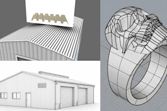 create professional rhino 3d model for cad, jewelry and product for 3d printing