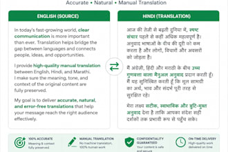 manually translate english hindi and marathi