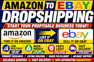 expert amazon to ebay dropshipping service for profitable sales