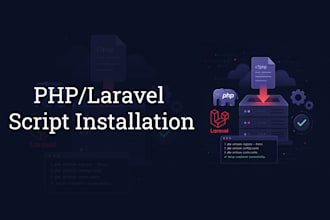 install and configure your PHP laravel script on your server