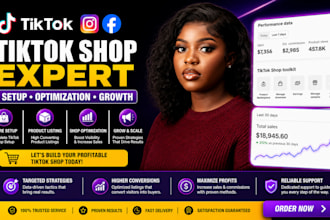 setup tiktok shop or shopify dropshipping, setup facebook and instagram shop