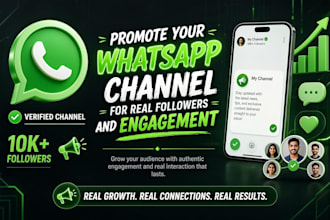 promote your whatsapp channel for real followers and engagement