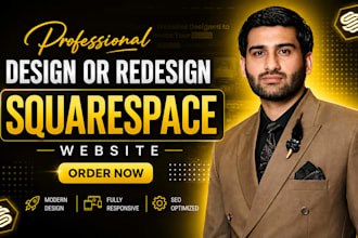design or redesign your squarespace business website
