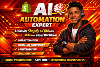 automate shopify etsy CRM with make com n8n and zapier workflows