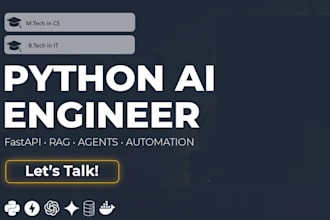 python ai developer for rag, agents, and automation