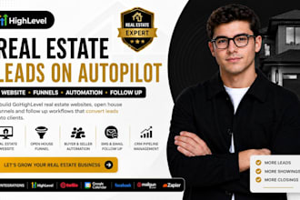do gohighlevel real estate website, open house registration funnel and workflow