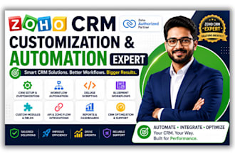 be zoho crm expert customization deluge scripting blueprint workflow automation