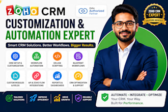 be zoho crm expert customization deluge scripting blueprint workflow automation
