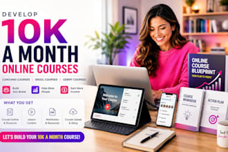 develop 10k a month online coaching course, skool course, udemy course creation