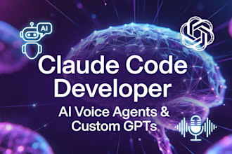 develop claude code agents, ai voice agents, custom gpt chatbots, business ai