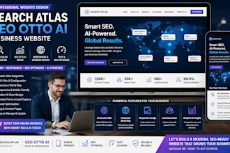 design search atlas seo otto ai responsive modern wordpress business website