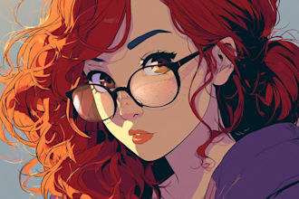 draw a portrait in 90s retro anime style
