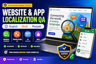 perform website and app localization QA