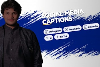 write social media captions for your business