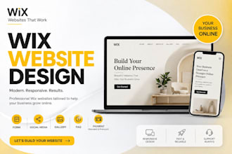 desgin wix website design , redesign your wix website