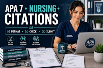 format apa 7 citations and references for nursing