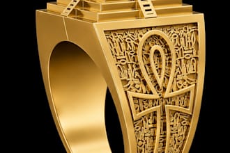 create professional jewelry cad design realistic 3drendering
