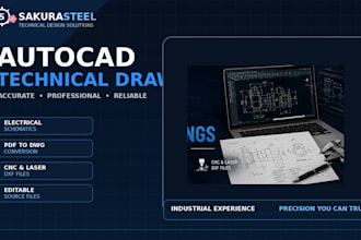 create technical drawings and electrical schematics in autocad