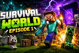 create eye catching minecraft youtube thumbnails
