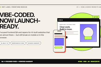 audit and fix your ai generated or vibe coded website