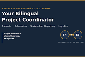 be your bilingual project and operations coordinator