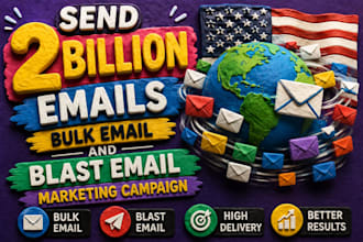 send 100,000 bulk email blast, email campaign and email marketing