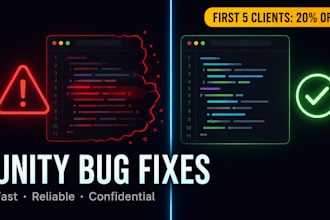 fix bugs errors and crashes in your unity game